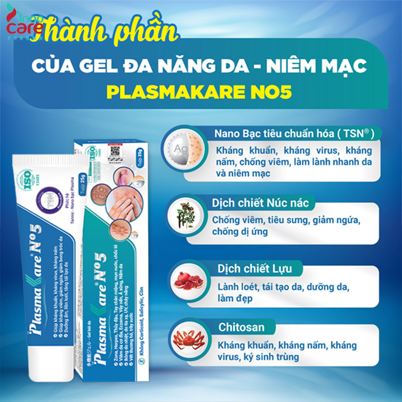 PlasmaKare No5 - Gel bôi da đa năng từ thiên nhiên và công nghệ vượt trội