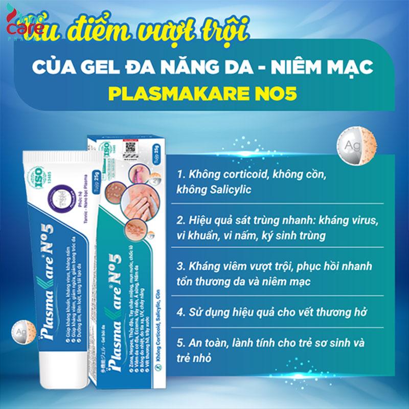 PlasmaKare No5 - Gel bôi da đa năng từ thiên nhiên và công nghệ vượt trội