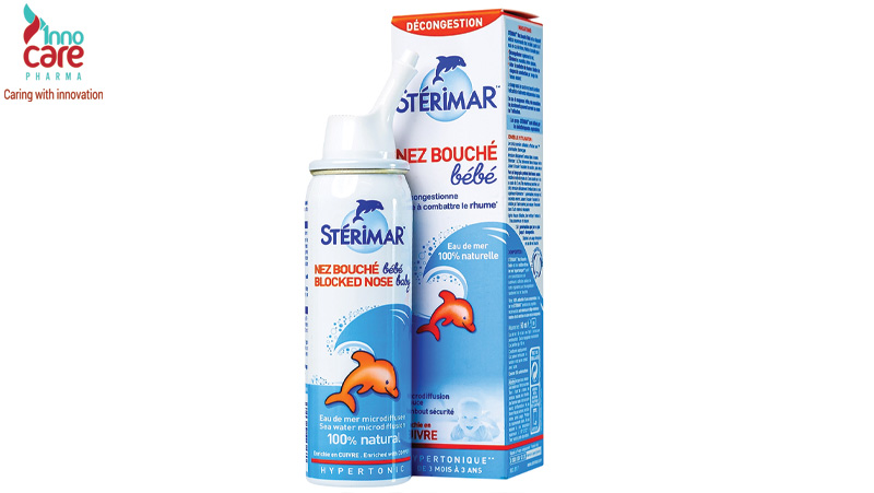 Xịt mũi cá heo màu cam (Sterimar Baby Blocked Nose - Hypertonic) 1 Xịt mũi cá heo màu cam (Sterimar Baby Blocked Nose - Hypertonic) 1