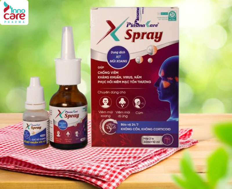 Xịt mũi xoang PlasmaKare X-Spray 1 TOP 12 dung dịch vệ sinh mũi tốt nhất hiện nay và cách sử dụng