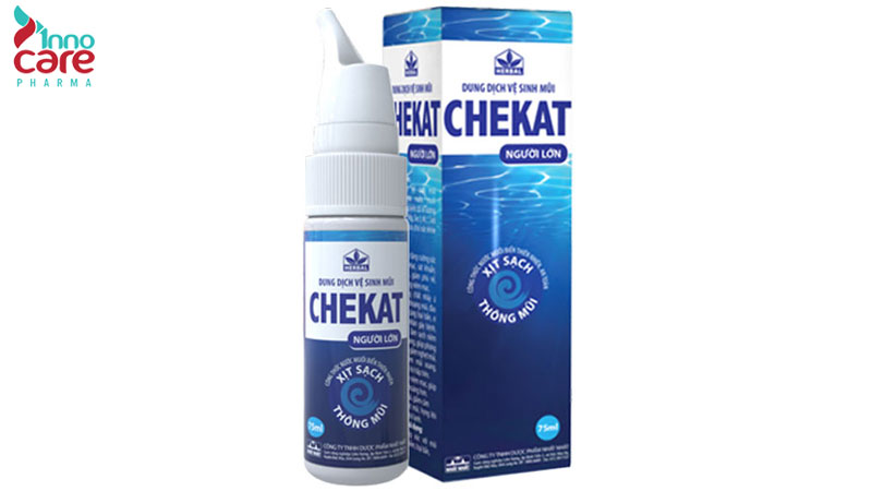 Dung dịch vệ sinh mũi Chekat 1 TOP 12 dung dịch vệ sinh mũi tốt nhất hiện nay và cách sử dụng