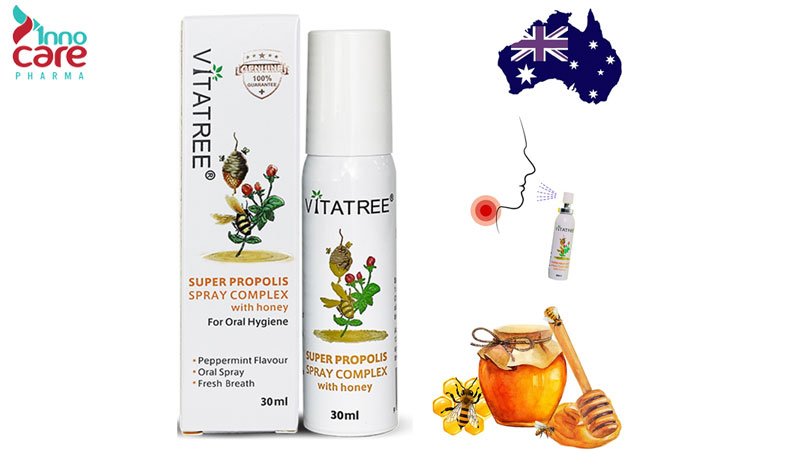 3. Vitatree Super Propolis (Úc) 1 TOP 8 thuốc xịt họng kháng khuẩn tốt nhất trên thị trường hiện nay