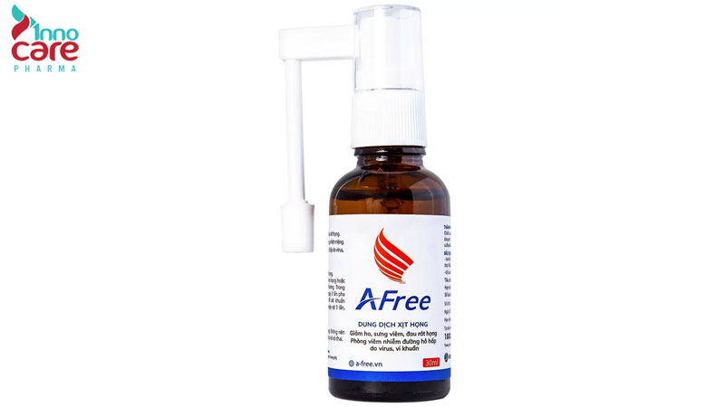 4. Afree (Dược phẩm Thái Minh) 1 TOP 8 thuốc xịt họng kháng khuẩn tốt nhất trên thị trường hiện nay