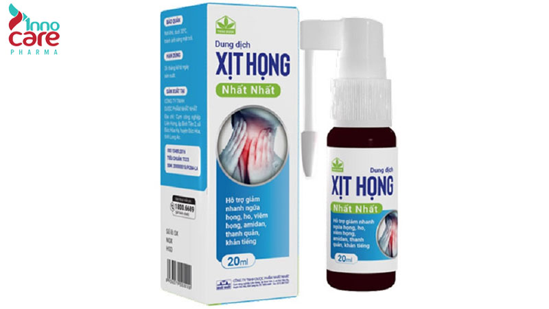 5. Xịt họng Nhất Nhất 1 TOP 8 thuốc xịt họng kháng khuẩn tốt nhất trên thị trường hiện nay